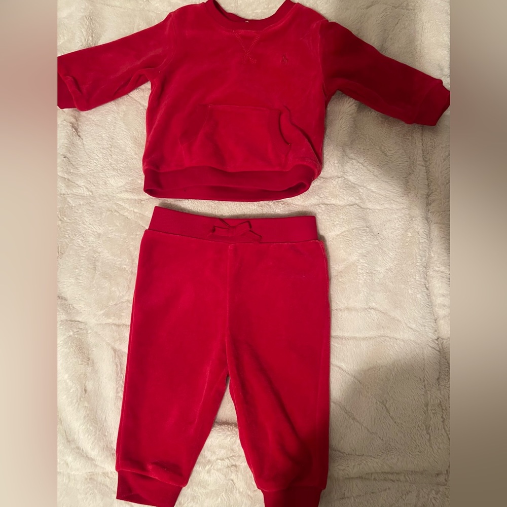 Ralph Lauren Velour Pullover Set